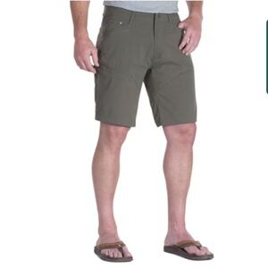 Kuhl Kontra Air Shorts Mens 32x10 Brown Outdoor Hiking Camp Climbing Distressed